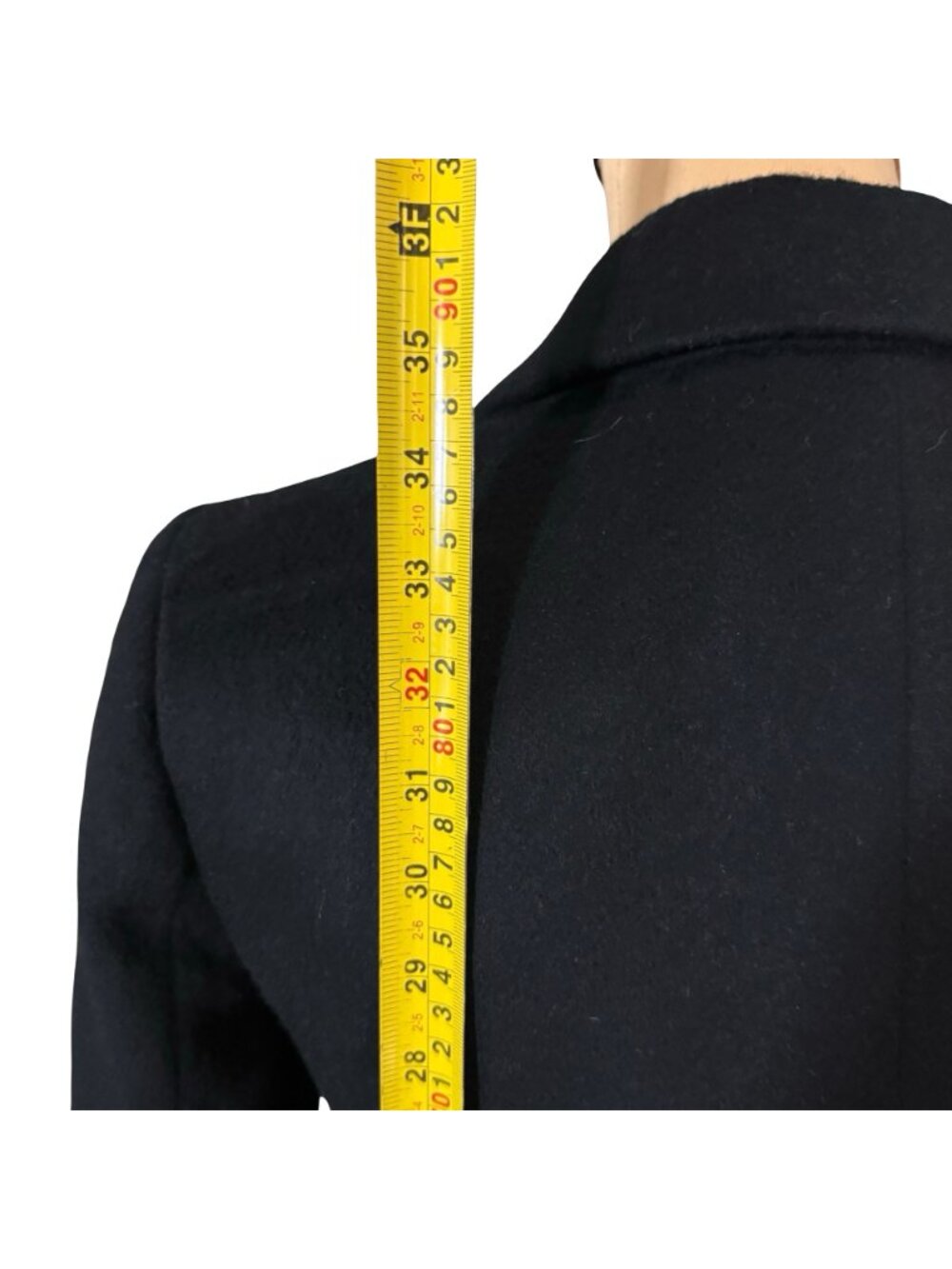 J.Crew Nello Gori Italian Wool Black Pea Coat 2 Thinsulate Minimalist Preppy - Picture 11 of 14